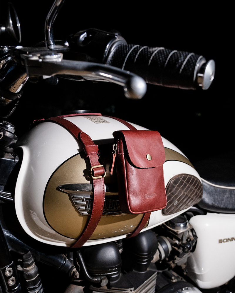 Leather motorcycle tank bag sales