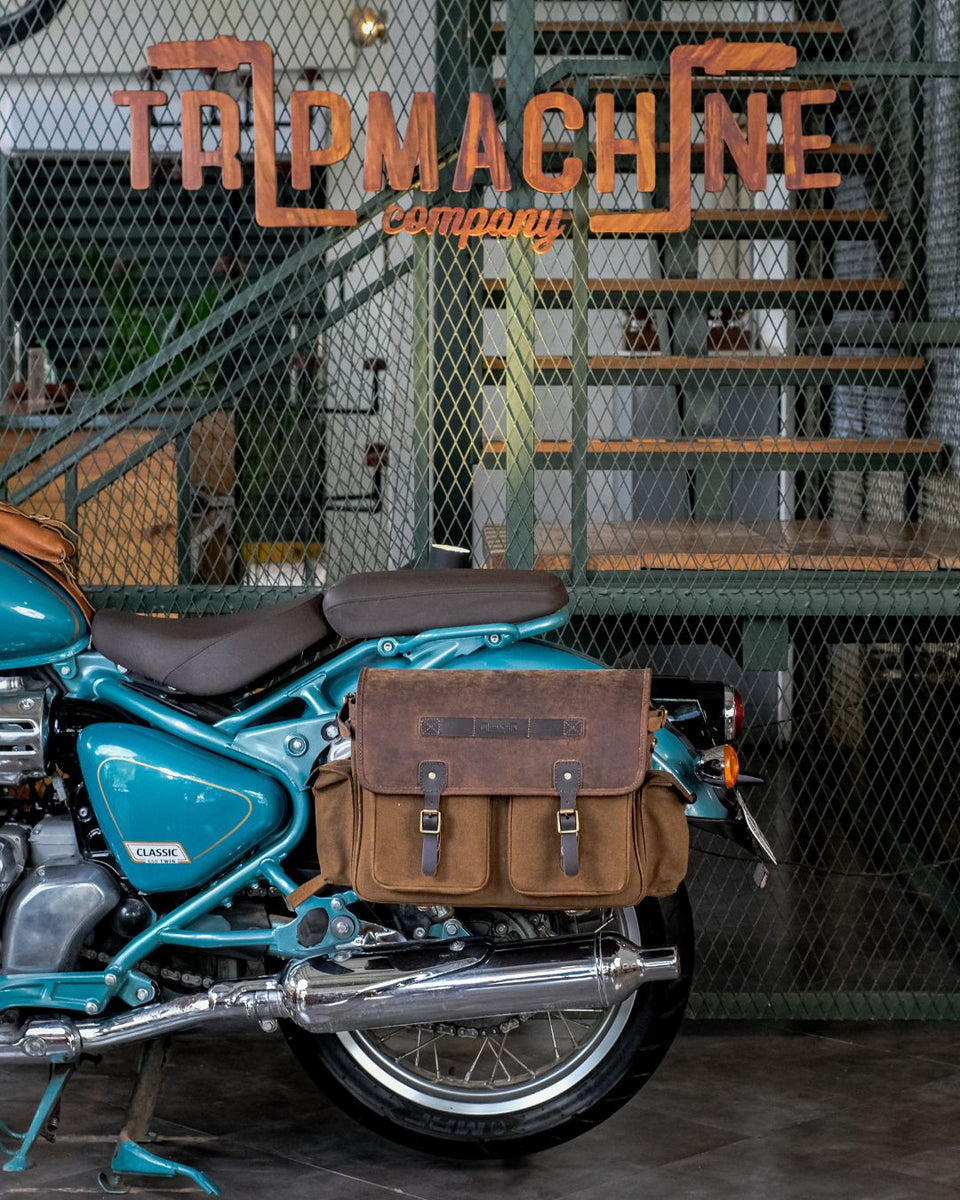 expedition saddlebag for classic 650 – trip machine company