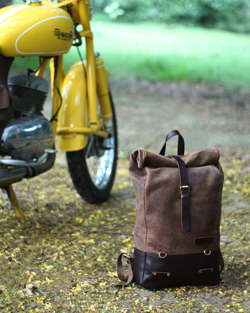 Backpack Pannier - Classic Roll Top – Trip Machine Company